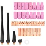 Kit de pi�ces de corps de torche de soudage tig, tasse de pince de buse de lentille � gaz de pour wp ...