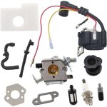 Kit de pi�ces compatibles pour tron�onneuse stihl 017, 018, 019t, ms170, ms180, ms170c, ms180c - carburateur, ...