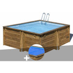 Gre - kit piscine bois gré carra 3, 05 x 3, 05 x 1, 19 m + bâche à bulles Gre - kit piscine bois gré carra 3, 05 x 3, 05 x 1, 19 m + bâche à bulles