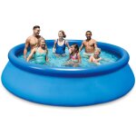 Edg - kit piscine hors sol - gonflable - autoportante - 305 x 76 cm - avec filtration skimmer et buse ...
