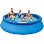 Summer fun - kit piscine hors sol - gonflable - autoportante - 366 x 76 cm - avec filtration skimmer ...
