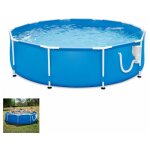 Piscine tubulaire ronde 305 cm ? hauteur 76 cm ? filtration pompe sfx330 2, 3m3 / h ? liner �paisseur ...