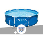Intex - kit piscine tubulaire metal frame ronde 3, 05 x 0, 76 m + 6 cartouches de filtration