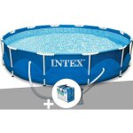 Intex - kit piscine tubulaire metal frame ronde 3, 66 x 0, 76 m + bâche à bulles Intex - kit piscine tubulaire metal frame ronde 3, 66 x 0, 76 m + bâche à bulles