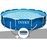 Intex - kit piscine tubulaire metal frame ronde 3, 66 x 0, 76 m + bâche de protection Intex - kit piscine tubulaire metal frame ronde 3, 66 x 0, 76 m + bâche de protection