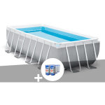 Intex - kit piscine tubulaire prism frame rectangulaire 4, 88 x 2, 44 x 1, 07 m + 6 cartouches de filtration ...