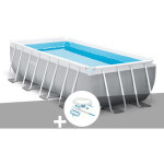 Intex - kit piscine tubulaire prism frame rectangulaire 4, 88 x 2, 44 x 1, 07 m + kit d'entretien