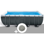 Kit piscine tubulaire intex ultra xtr frame rectangulaire 5, 49 x 2, 74 x 1, 32 m + 10 kg de z�olite