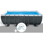 Kit piscine tubulaire intex ultra xtr frame rectangulaire 5, 49 x 2, 74 x 1, 32 m + kit d'entretien
