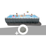 Intex - kit piscine tubulaire ultra xtr frame rectangulaire 7, 32 x 3, 66 x 1, 32 m + 20 kg de zéolite ... Intex - kit piscine tubulaire ultra xtr frame rectangulaire 7, 32 x 3, 66 x 1, 32 m + 20 kg de zéolite ...