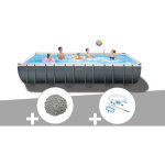 Intex - kit piscine tubulaire ultra xtr frame rectangulaire 7, 32 x 3, 66 x 1, 32 m + 20 kg de zéolite ... Intex - kit piscine tubulaire ultra xtr frame rectangulaire 7, 32 x 3, 66 x 1, 32 m + 20 kg de zéolite ...