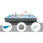Intex - kit piscine tubulaire ultra xtr frame rectangulaire 7, 32 x 3, 66 x 1, 32 m + bâche à bulles ... Intex - kit piscine tubulaire ultra xtr frame rectangulaire 7, 32 x 3, 66 x 1, 32 m + bâche à bulles ...