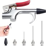 Kit de pistolet � air avec 5 buses interchangeables, tools kit pistolet de soufflage pneumatique, soufflette ...