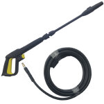 Kit pistolet � mousse haute pression avec tuyau de 10m - compatible avec nettoyeur haute pression k�rcher, ...