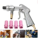 Kit de pistolet � sabler avec 4 buses en c�ramique pour compresseur d'air pour sableur kit de sableur ...