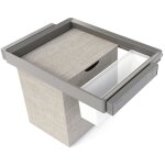 Kit plateau auxiliaire, panier et rack ajustable quartz pour armoires, glissires extension totale et ...