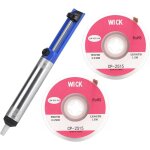 Kit de pompe � dessouder, pompe � dessouder et 2 m�ches � dessouder de 2, 5 mm x 1, 5 mm, pompe � d�sosser, ...