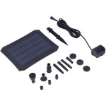 Kit de pompe � eau solaire avec lumi�re led pour bassin, fontaine de jardin, piscine ou bain d'oiseaux ...