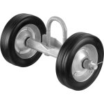 Mophorn - kit de portail coulissant, quincaillerie de portail roulant de 6 po, roulettes de rail universelles ...