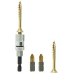 Kit porte embout magnétique, 2 embouts pz2, 50 vis bois rocket 4x40 mm tx20 Kit porte embout magnétique, 2 embouts pz2, 50 vis bois rocket 4x40 mm tx20