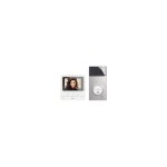 Kit classe 100 vido couleur finition blanc avec platine linea3000 noir (bt364612)
