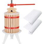 Wiltec - kit presse � fruits avec 3 torchons ? 345 x 345 x 575 mm ? capacit� 6 l ? avec panier en h�tre ...