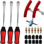 Kit de protection de jantes de voiture 22 pièces, levier de changement de pneu, outils de réparation ... Kit de protection de jantes de voiture 22 pièces, levier de changement de pneu, outils de réparation ...