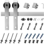 Mophorn - kit de quincaillerie pour porte de grange coulissante de 6, 6 pi, supporte jusqu'à 330 lb, ... Mophorn - kit de quincaillerie pour porte de grange coulissante de 6, 6 pi, supporte jusqu'à 330 lb, ...