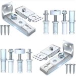 Kit de quincaillerie pour portes pliantes, lot de 2, rparation pour portes pliantes, portes coulissantes ...