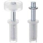 Kit de quincaillerie pour porte pliante comprenant un pivot sup�rieur et une roue de guidage pour porte ...