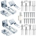 Kit de quincaillerie pour porte pliante, compatible avec les rails de 7 / 8  � 1 , pi�ces d'installation ...