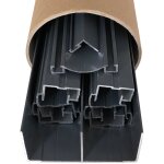 Kit de quincaillerie styldoor en aluminium pour placard coulissant avec freins et balais h2. 5m x l3m, ...