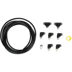 Kit de raccords sous vide turbo, 180psi, flexible, l�ger, r�sistant aux torsions, remplacement pour supra ...