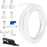 Kit de raccordement d'eau pour r�frig�rateur de 15m, tuyau d'alimentation en eau tube de filtre pi�ces ...