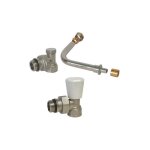 Kit raccordement radiateur avec robinet manuel - per glissement 16 - somatherm