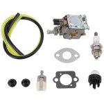 Kit de r�glage de carburateur a021001700 avec tampon de papier pour tuyau et bougie d'allumage pour tron�onneu ...
