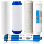 Kit de remplacement osmose inverse ? pack de 4 filtres � eau ? filtration 5 �tages ? membrane tfc 50gpd ...
