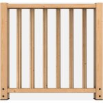 Kit de remplissage pour garde - corps 1m en bois, selva kordo