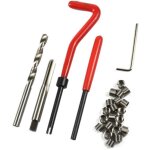 Kit de r�paration de filetage 25 pi�ces m6 x 1. 0 filetage compatible helicoil de 6 mm endommag�