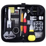 Kit de r�paration de montres professionnel 151 pi�ces, inclut ouvre - bo�tier r�glable, poin�on pour ...