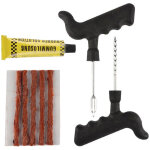 Kit de r�paration de pneus grand format avec outils de r�paration sous vide pour voitures, motos, scooters ...