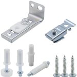 Kit de réparation de porte pliante 9 pièces avec pivot de 3 / 8', roues de guidage de 7 / 8' à 1' et ... Kit de réparation de porte pliante 9 pièces avec pivot de 3 / 8', roues de guidage de 7 / 8' à 1' et ...