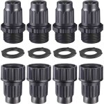 Kit de r�paration tuyau d'arrosage extensible - raccords m�les et femelles (4 pi�ces) pour jardin