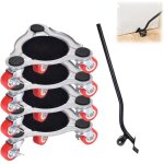 Kit de roulettes pour meubles charge lourde, charge de 400 kg, kit demenagement, souleve meuble, roulettes ...