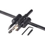 Kit de scie circulaire r�glable de 30 � 300 mm, foret � bois pour cloisons s�ches, coupe ronde, outils ...