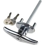 Kit de serrure en t pour porte de garage - serrure de porte d'abri de jardin - poign�e de grange - accessoires ...