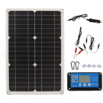Kit solaire 100w complet avec panneau 100w, r�gulateur 20a ip67 pour charge 12v / 24v en ext�rieur