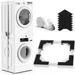 Kit de superposition de lave - linge et s�che - linge universel, taille de cadre de superposition r�glable, ...