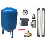 Aquasystem - kit surpresseur eau vertical 300l - 1'1 / 4 avec pressostat et manomètre Aquasystem - kit surpresseur eau vertical 300l - 1'1 / 4 avec pressostat et manomètre