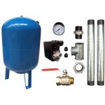 Aquasystem - kit surpresseur eau vertical 500l - 2' avec pressostat et manomtre